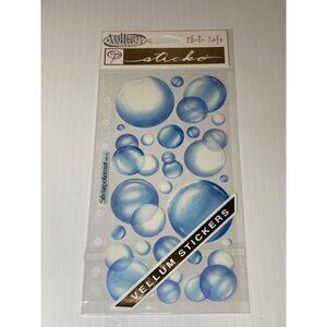 STICKO Vellum BUBBLES Stickers PHOTO SAFE